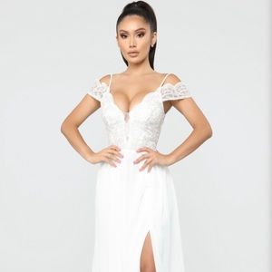 The Perfect Fairy Tale Chiffon Gown- White